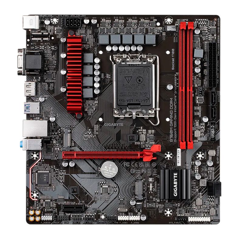 Placa Mae Gigabyte B760M Gaming DDR4, LGA 1700, M-ATX, Chipset Intel B760, B760M-GAMING-DDR4