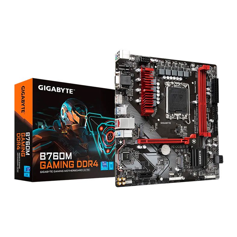 Placa Mae Gigabyte B760M Gaming DDR4, LGA 1700, M-ATX, Chipset Intel B760, B760M-GAMING-DDR4