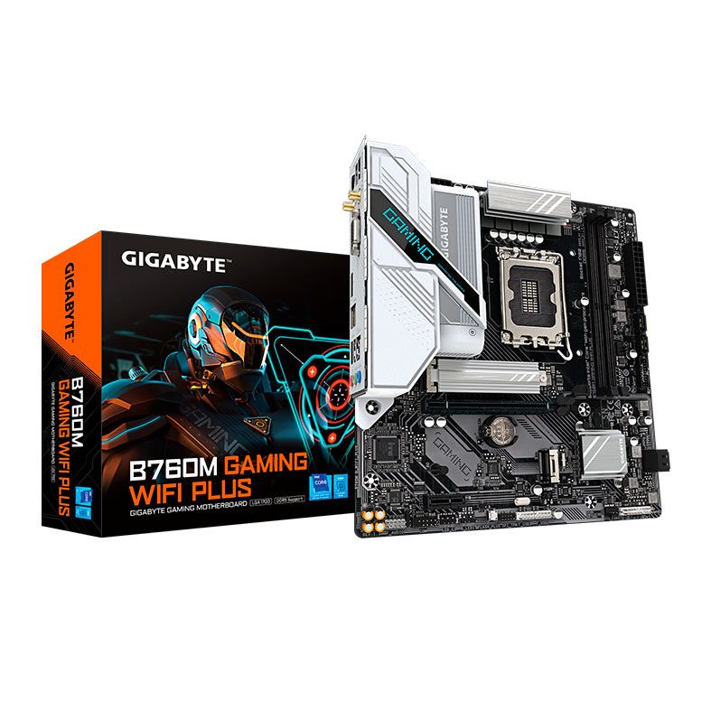 Placa Mae Gigabyte B760M Gaming Wifi Plus, DDR5, Socket LGA 1700, ATX, Chipset Intel B760, B760M-GAMING-WIFI-PLUS