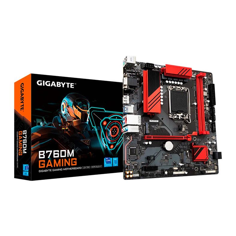 Placa Mae Gigabyte B760M Gaming, DDR5, LGA 1700, M-ATX, Chipset Intel B760, B760M-GAMING