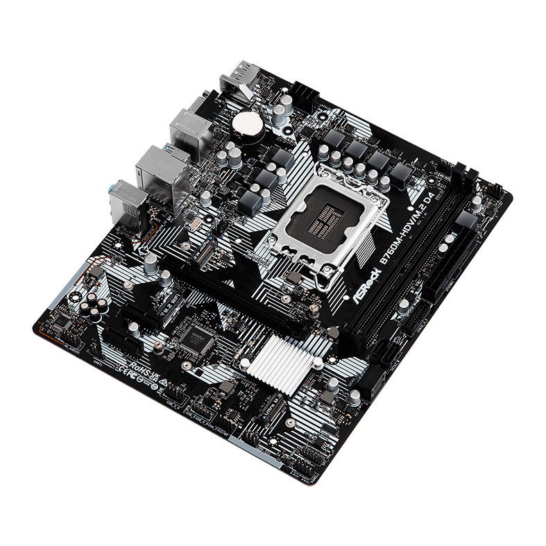 Placa Mae AsRock B760M-HDV/M.2 D4,  DDR4,  LGA1700, M-ATX, Chipset Intel B760, B760M-HDV-M.2-D4