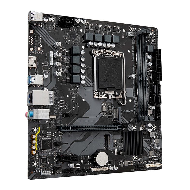 Placa Mae Gigabyte B760M K DDR4, LGA 1700, M-ATX, Chipset Intel B760, B760M-K-DDR4