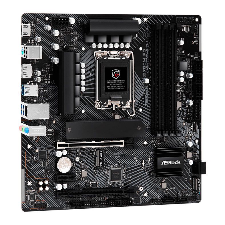 Placa Mae AsRock B760M PG Lightning D4, DDR4, LGA 1700, M-ATX, Chipset Intel B760, B760M-PG-LIGHTNING-D4