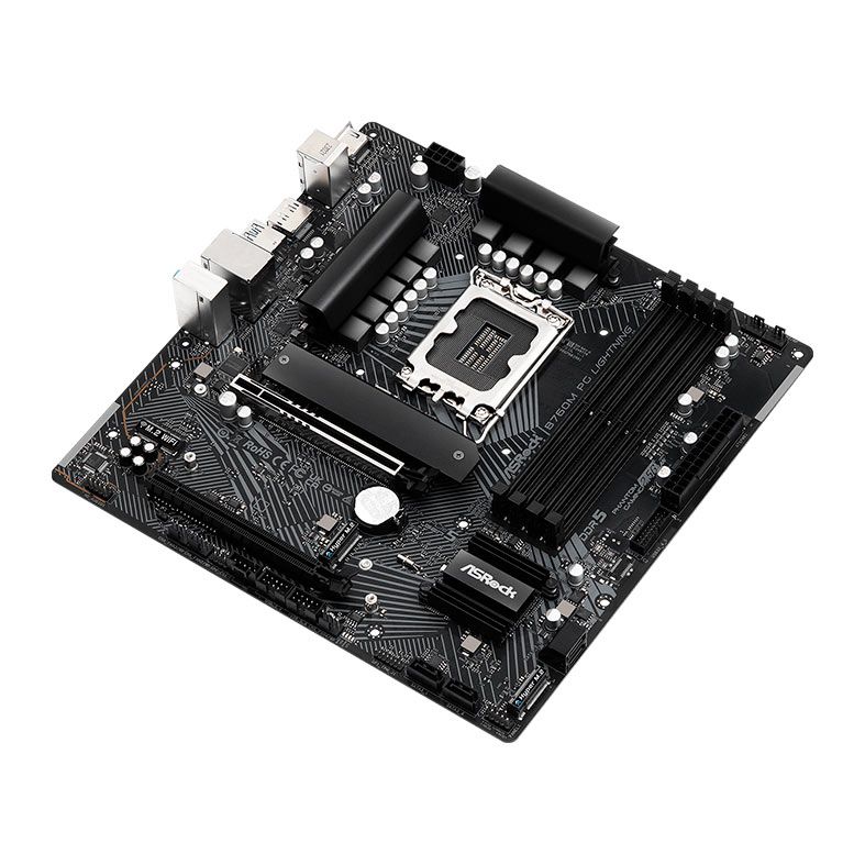 Placa Mae AsRock B760M PG Lightning, DDR5, LGA 1700, M-ATX, Chipset Intel B760, B760M-PG-LIGHTNING