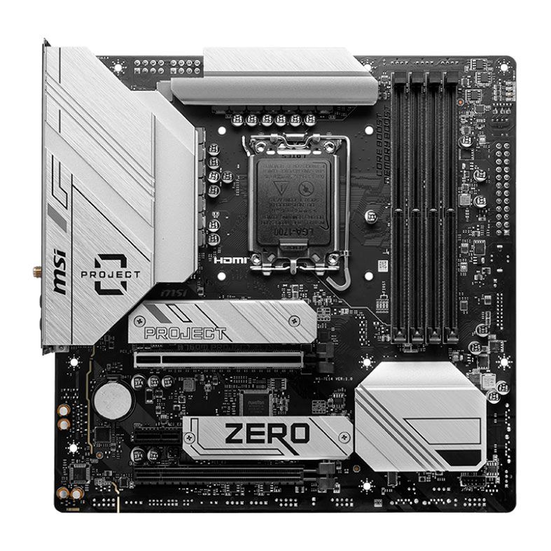 Placa Mae MSI B760M PROJECT ZERO, DDR5, LGA 1700, M-ATX, Chipset Intel B760, B760M-PROJECT-ZERO