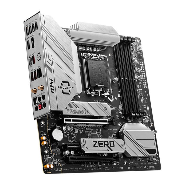 Placa Mae MSI B760M PROJECT ZERO, DDR5, LGA 1700, M-ATX, Chipset Intel B760, B760M-PROJECT-ZERO