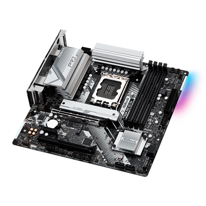 Placa Mae AsRock B760M Pro RS D4, DDR4, Socket Intel LGA 1700, M-ATX, Chipset Intel B760, B760MPRO-RSD4