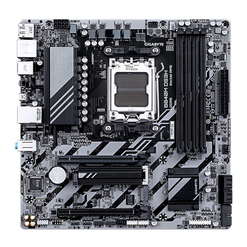 Placa Mae Gigabyte B840M DS3H, DDR5, Socket AMD AM5, Chipset AMD B840, B840M-DS3H