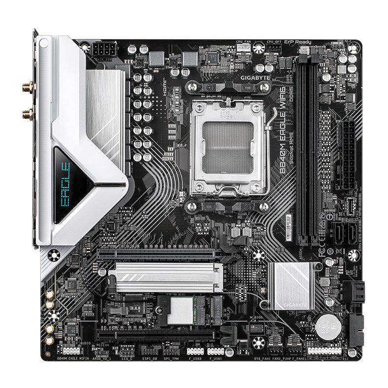 Placa Mae Gigabyte B840M Eagle WIFI6, DDR5, Socket AMD AM5, M-ATX, Chipset AMD B840, B840M-EAGLE-WIFI6
