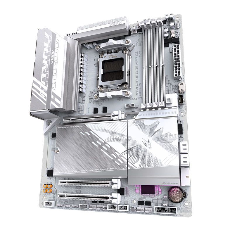 Placa Mae Gigabyte B850 Aorus Elite WF7 Ice, DDR5, Socket AMD AM5, ATX, Chipset AMD B850, B850-A-ELITE-WF7-ICE