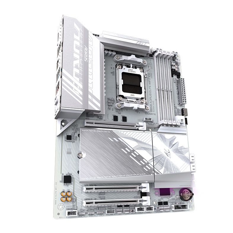 Placa Mae Gigabyte B850 Aorus Elite WF7 Ice, DDR5, Socket AMD AM5, ATX, Chipset AMD B850, B850-A-ELITE-WF7-ICE