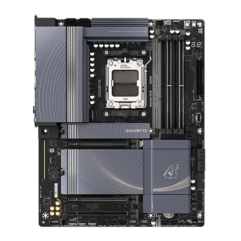 Placa Mae Gigabyte B850 AI TOP, DDR5, Socket AMD AM5, ATX, Chipset AMD B850, B850-AI-TOP