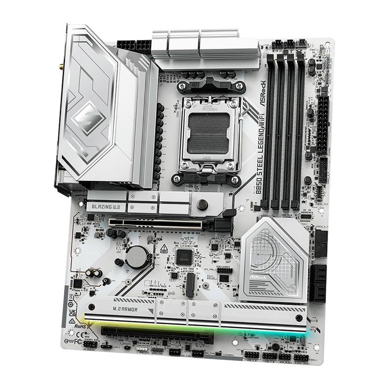 PRE VENDA - Placa Mae AsRock B850 Steel Legend WiFi, DDR5, Socket AMD AM5, ATX, Chipset AMD B850, B850-STEEL-LEGEND-WIFI