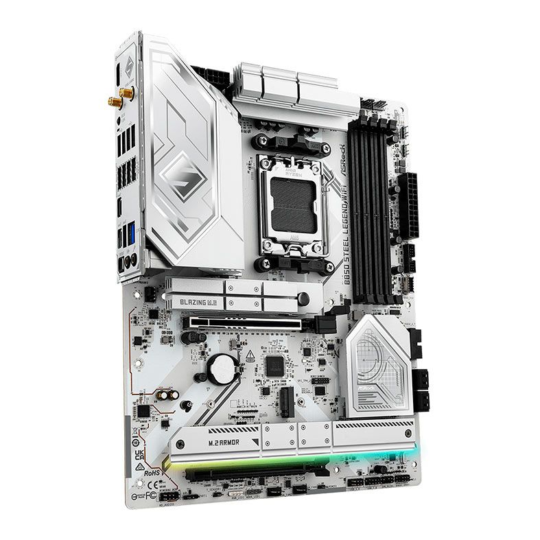 PRE VENDA - Placa Mae AsRock B850 Steel Legend WiFi, DDR5, Socket AMD AM5, ATX, Chipset AMD B850, B850-STEEL-LEGEND-WIFI