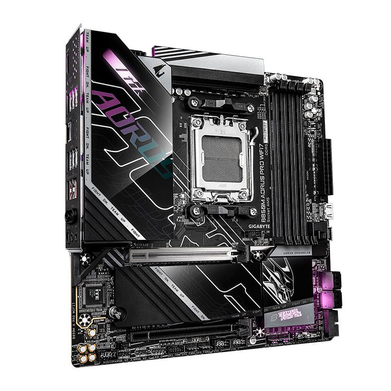 Placa Mae Gigabyte B850M Aorus Pro Wifi7, DDR5, Socket AMD AM5, M-ATX, Chipset AMD B850, B850M-A-PRO-WIFI7