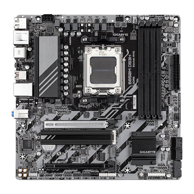 Placa Mae Gigabyte B850M DS3H, DDR5, Socket AMD AM5, M-ATX, Chipset AMD B850, B850M-DS3H