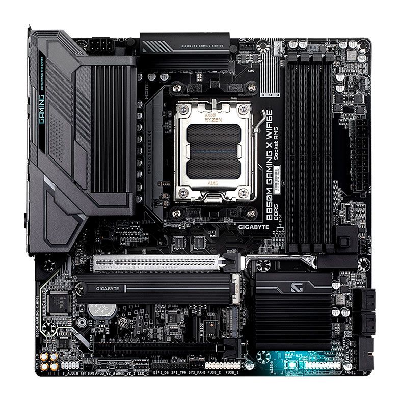 Placa Mae Gigabyte B850M Gaming X WIFI6E, DDR5, Socket AMD AM5, M-ATX, Chipset AMD B850, B850M-GAMING-X-WIFI6E