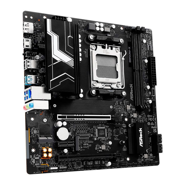 Placa Mae AsRock B850M-X R2.0, DDR5, Socket AMD AM5, M-ATX