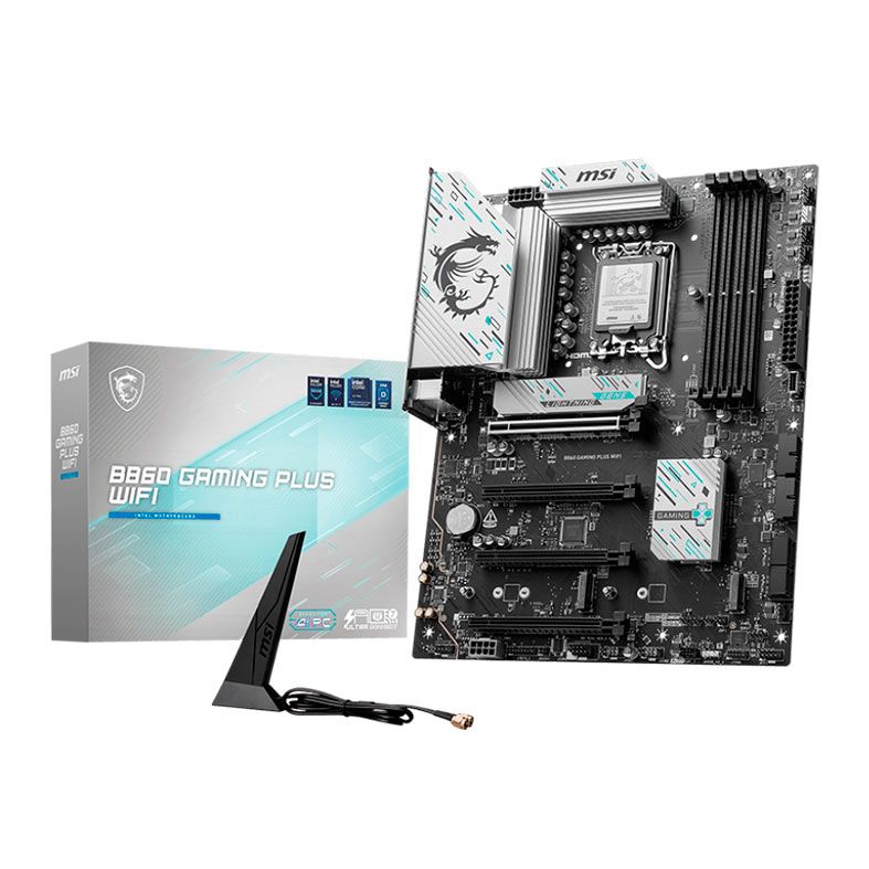 Placa Mae MSI B860 Gaming Plus WiFi, DDR5, LGA1851, ATX, Chipset Intel B860, B860-GAMING-PLUS-WIFI