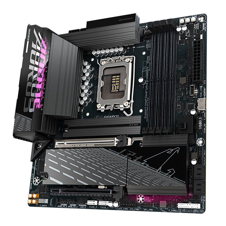 Placa Mae Gigabyte B860M Aorus Elite, DDR5, LGA1851, M-ATX, Chipset Intel B860, B860M-AORUS-ELITE