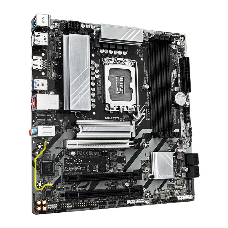 Placa Mae Gigabyte B860M DS3H, DDR5, LGA1851, M-ATX, Chipset Intel B860, B860M-DS3H
