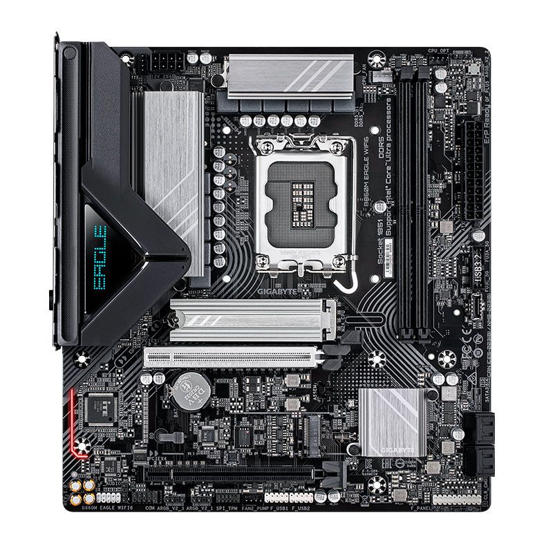 Placa Mae Gigabyte B860M Eagle WIFI6, DDR5, LGA1851, M-ATX, Chipset Intel B860, B860M-EAGLE-WIFI6