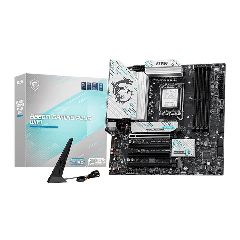 Placa Mae MSI B860M Gaming Plus WiFi, DDR5, LGA1851, M-ATX, Chipset Intel B860, B860M-GAMING-PLUS-WIFI