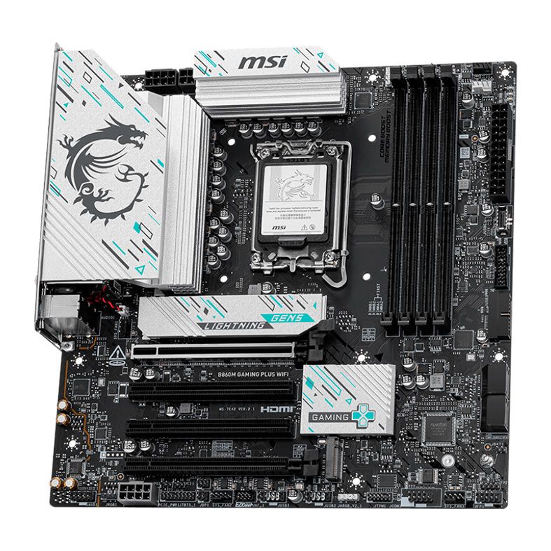 Placa Mae MSI B860M Gaming Plus WiFi, DDR5, LGA1851, M-ATX, Chipset Intel B860, B860M-GAMING-PLUS-WIFI