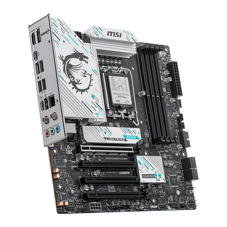 Placa Mae MSI B860M Gaming Plus WiFi, DDR5, LGA1851, M-ATX, Chipset Intel B860, B860M-GAMING-PLUS-WIFI