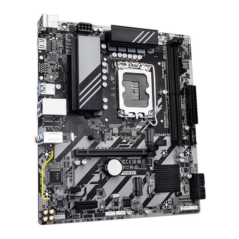 Placa Mae Gigabyte B860M K, DDR5, LGA1851, M-ATX, Chipset Intel B860, B860M-K