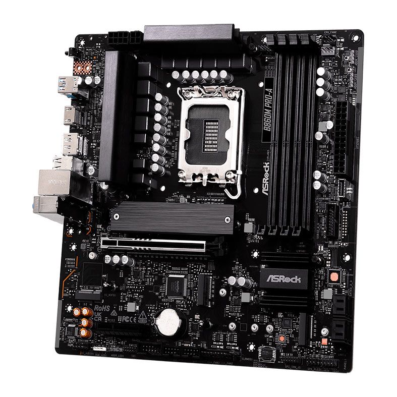 OPENBOX Placa Mae AsRock B860M Pro-A, DDR5, LGA1851, M-ATX, Chipset Intel B860, B860M-PRO-A