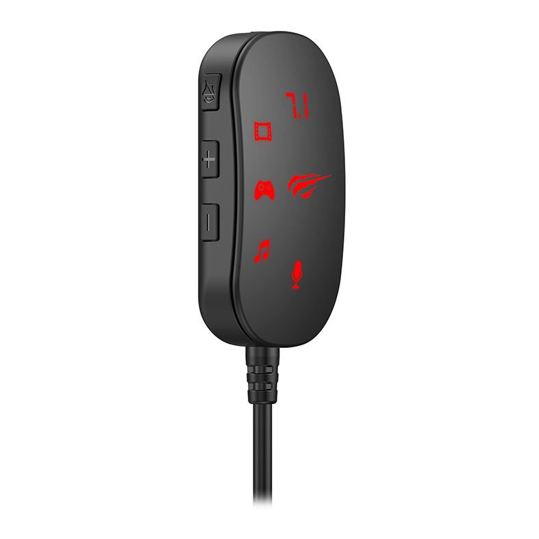 Placa de Som Havit BBH621, USB, 7.1 Surround, Preto, BBH621