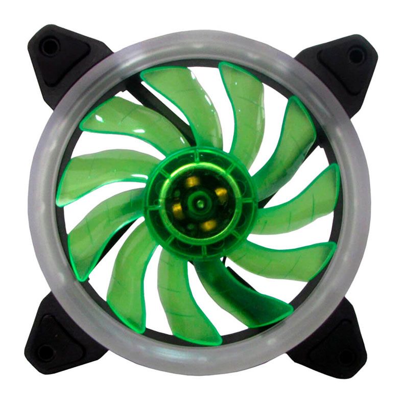 Ventoinha BlueCase BFR-05G, Led Verde, 120mm, BFR05GXCASE