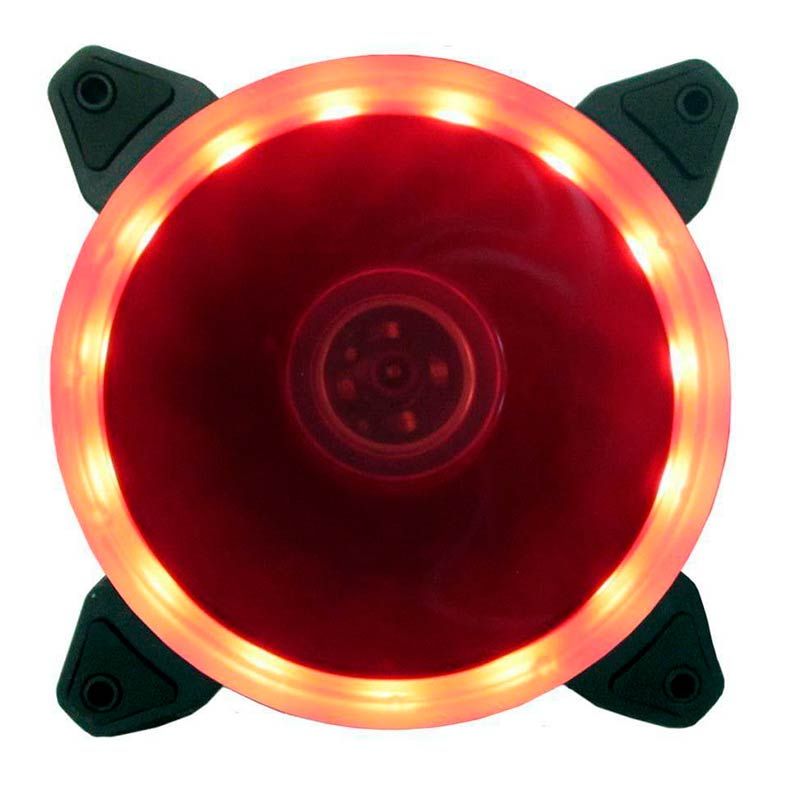 Ventoinha BlueCase Ring 120mm LED Vermelho, BFR05RXCASE