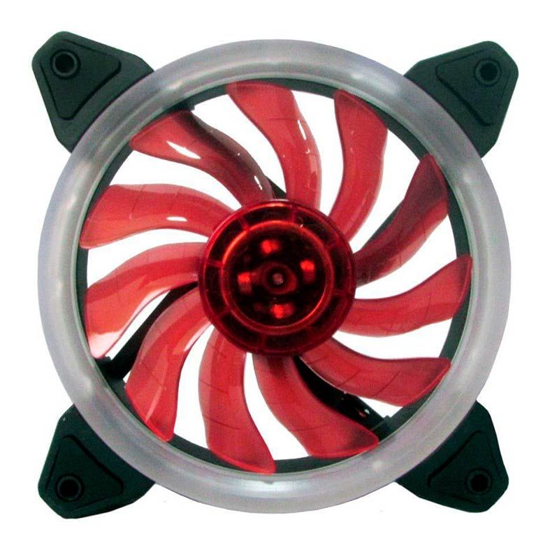 Ventoinha BlueCase Ring 120mm LED Vermelho, BFR05RXCASE