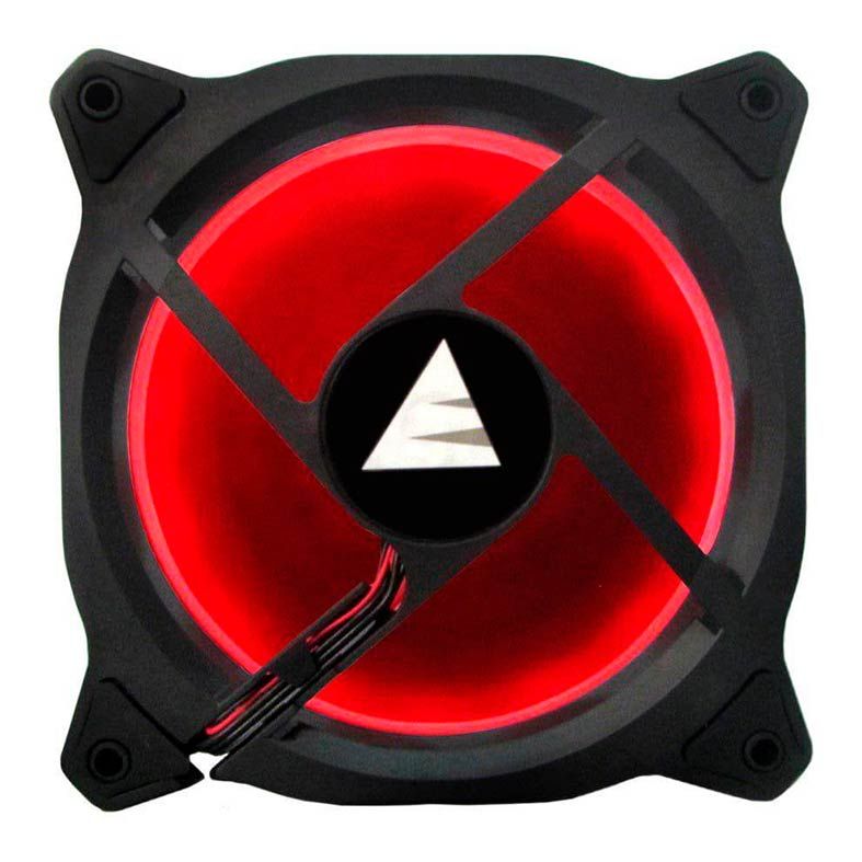 Ventoinha BlueCase Ring 120mm LED Vermelho, BFR05RXCASE