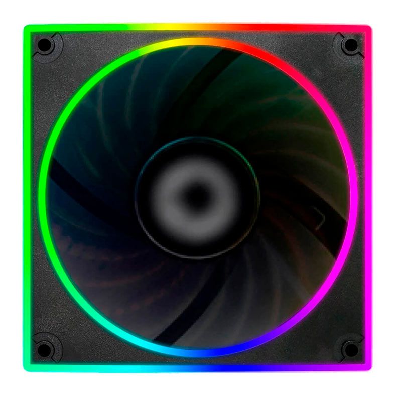 Ventoinha BlueCase BFR-21RGB, 120mm, Preto, BFR21RGBCASE1-OEM