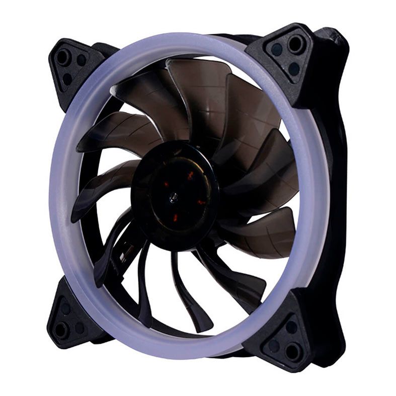 Ventoinha Bluecase BFR-24B, Led Azul, 120mm, Preta, BFR24BCASE