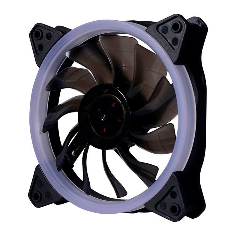 Ventoinha Bluecase BFR-24G, Led Verde, 120mm, Preta, BFR24GCASE