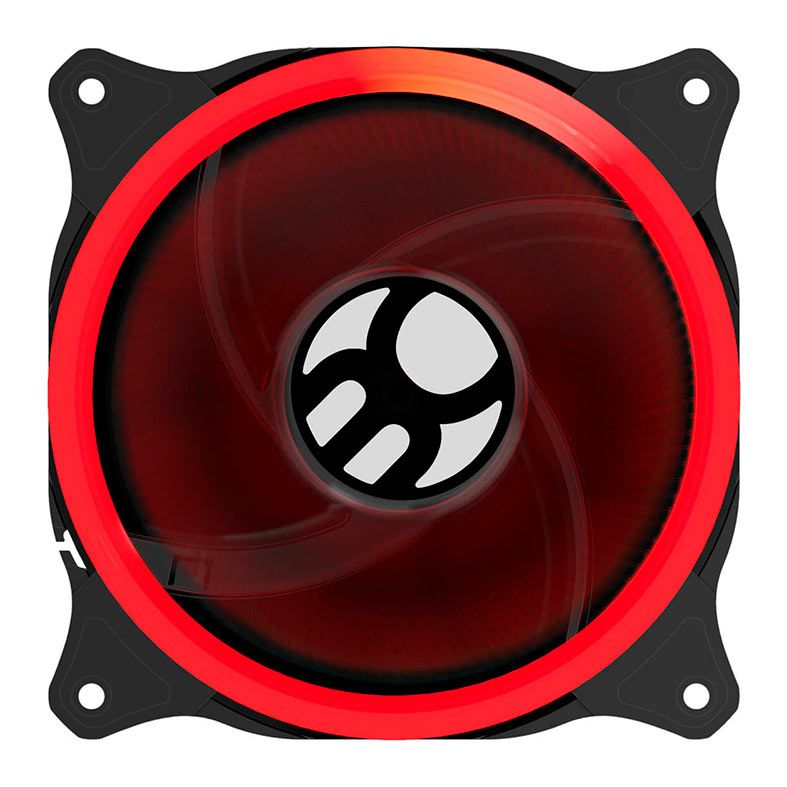 Ventoinha Bluecase BFR-24R, Led Vermelho, 120mm, Preta, BFR24RCASE