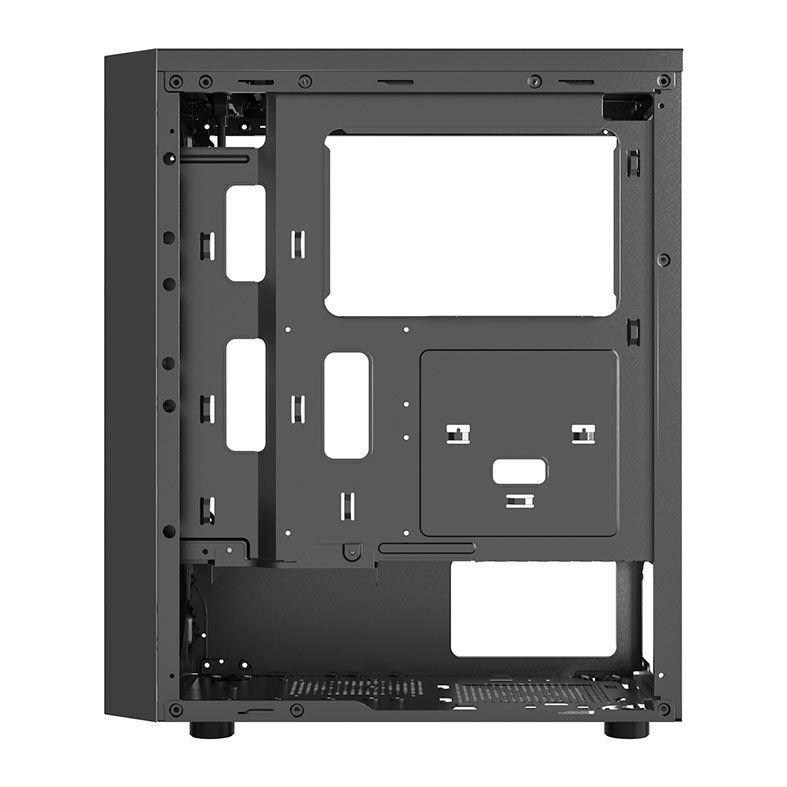 Gabinete Gamer BlueCase Frost Storm BG-018, RGB, Lateral de Vidro, Preto, BG-018BBX