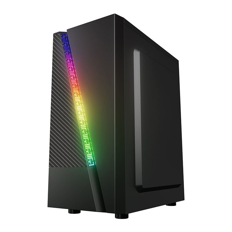 Gabinete Gamer BlueCase Frost Storm BG-018, RGB, Lateral de Vidro, Preto, BG-018BBX