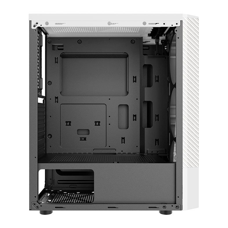 Gabinete Gamer BlueCase Frost Storm BG-018, RGB, Lateral de Vidro, Branco, BG-018WBX
