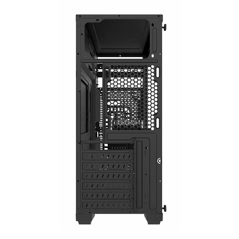 Gabinete Gamer BlueCase BG-030, Mid-Tower, Lateral De Vidro, Preto, BG-030