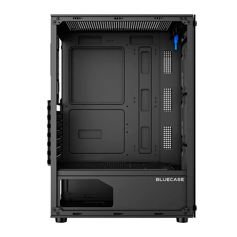 Gabinete Gamer Bluecase Prism Pro BG-046, RGB, Mid-Tower, Lateral de Vidro, Com 4 Fans, Preto, BG-046BX