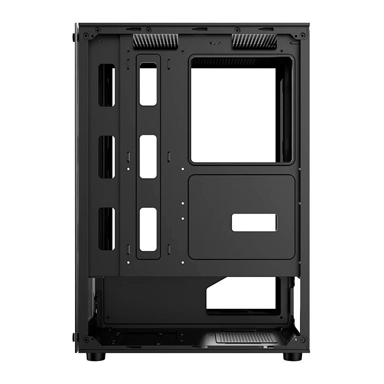 Gabinete Gamer Bluecase Prism Pro BG-046, RGB, Mid-Tower, Lateral de Vidro, Com 4 Fans, Preto, BG-046BX