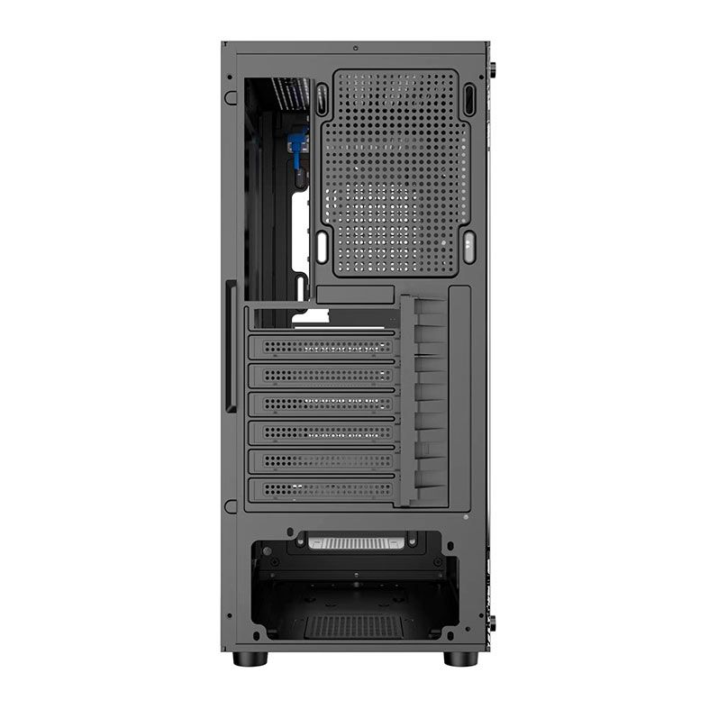Gabinete Gamer Bluecase Prism Pro BG-046, RGB, Mid-Tower, Lateral de Vidro, Com 4 Fans, Preto, BG-046BX