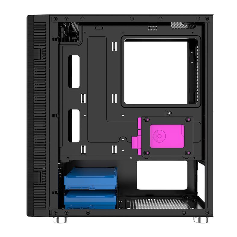 Gabinete Gamer Bluecase Skygate BG-048, Mid-Tower, Lateral de Vidro, Preto, BG-048BBX