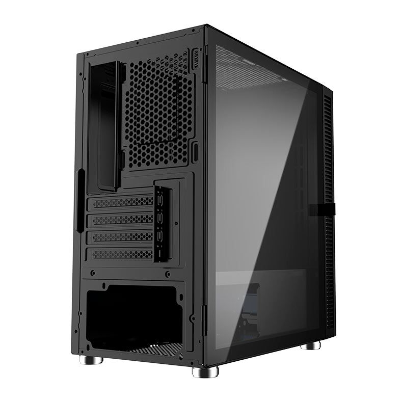 Gabinete Gamer Bluecase Skygate BG-048, Mid-Tower, Lateral de Vidro, Preto, BG-048BBX