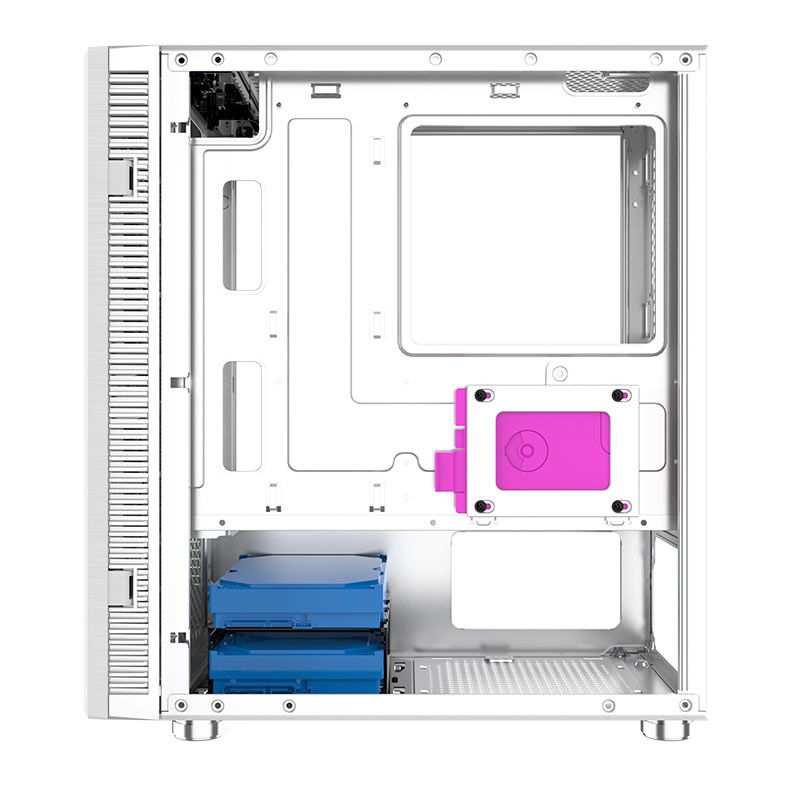 Gabinete Gamer Bluecase Skygate BG-048, Mid-Tower, Lateral de Vidro, Branco, BG-048WBX  
